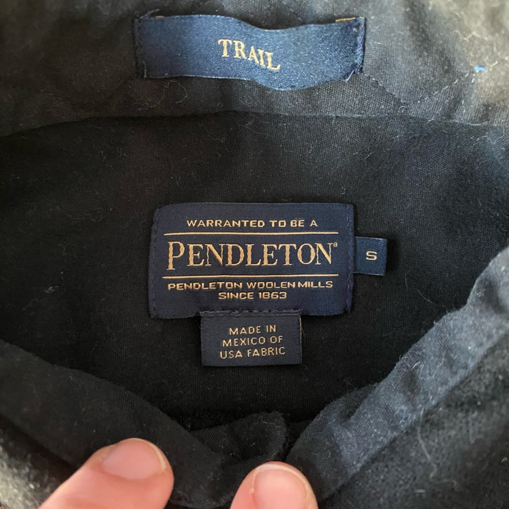 Pendleton Vintage Trail Wool Elbow Patch Long Sle… - image 2